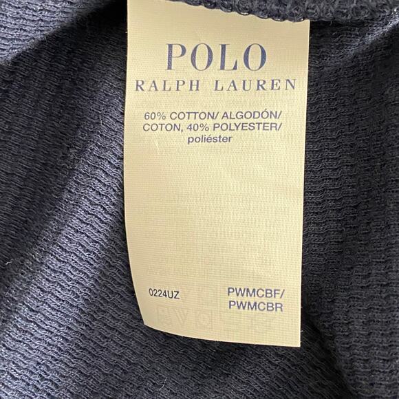 Polo Ralph Lauren Sleep Shirt Men's XL Knit Blue & Gray Colorblock Long Sl NWOT - Picture 10 of 13